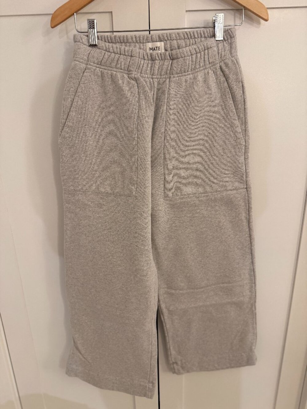 like new MATE the Label organic fleece wide leg sweatpants